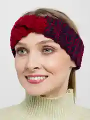 Бордовый повязка вязаная Aloha