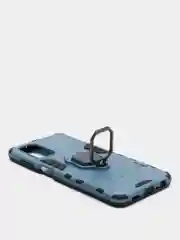Синий меланж чехол противоударный с кольцом-держателем на Samsung Galaxy A13 (Самсунг Галакси А13)