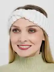 Белый повязка вязаная Aloha