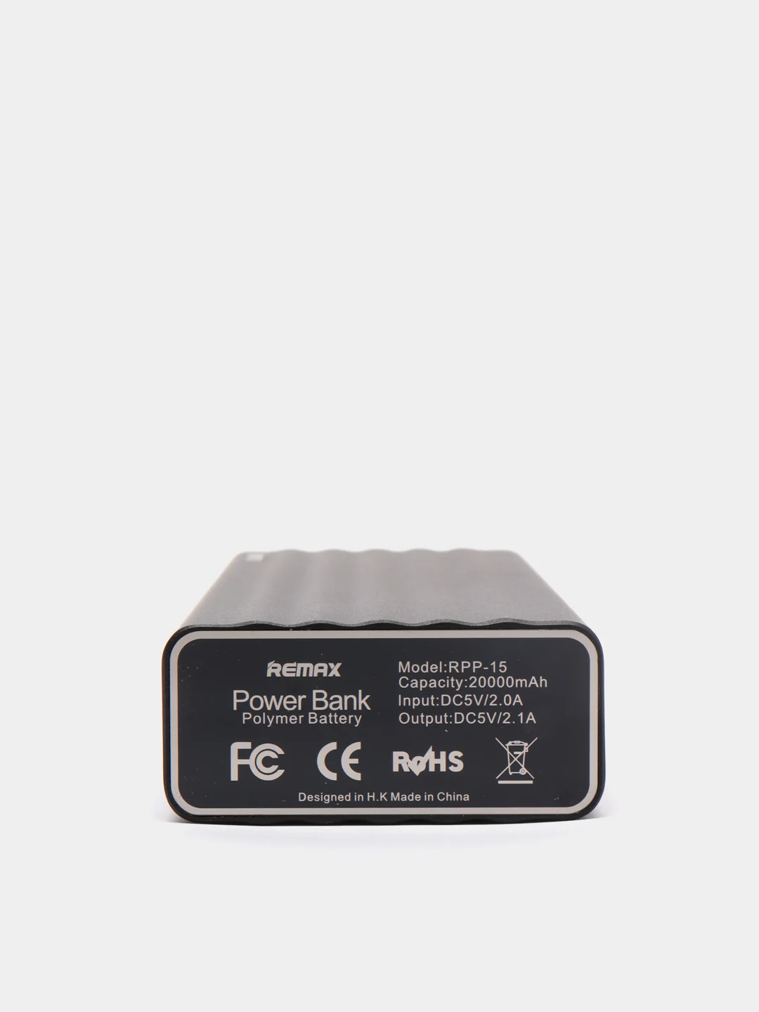 Черный мобильный аккумулятор (PowerBank) REMAX Vanguard Series RPP-15 20000 mAh