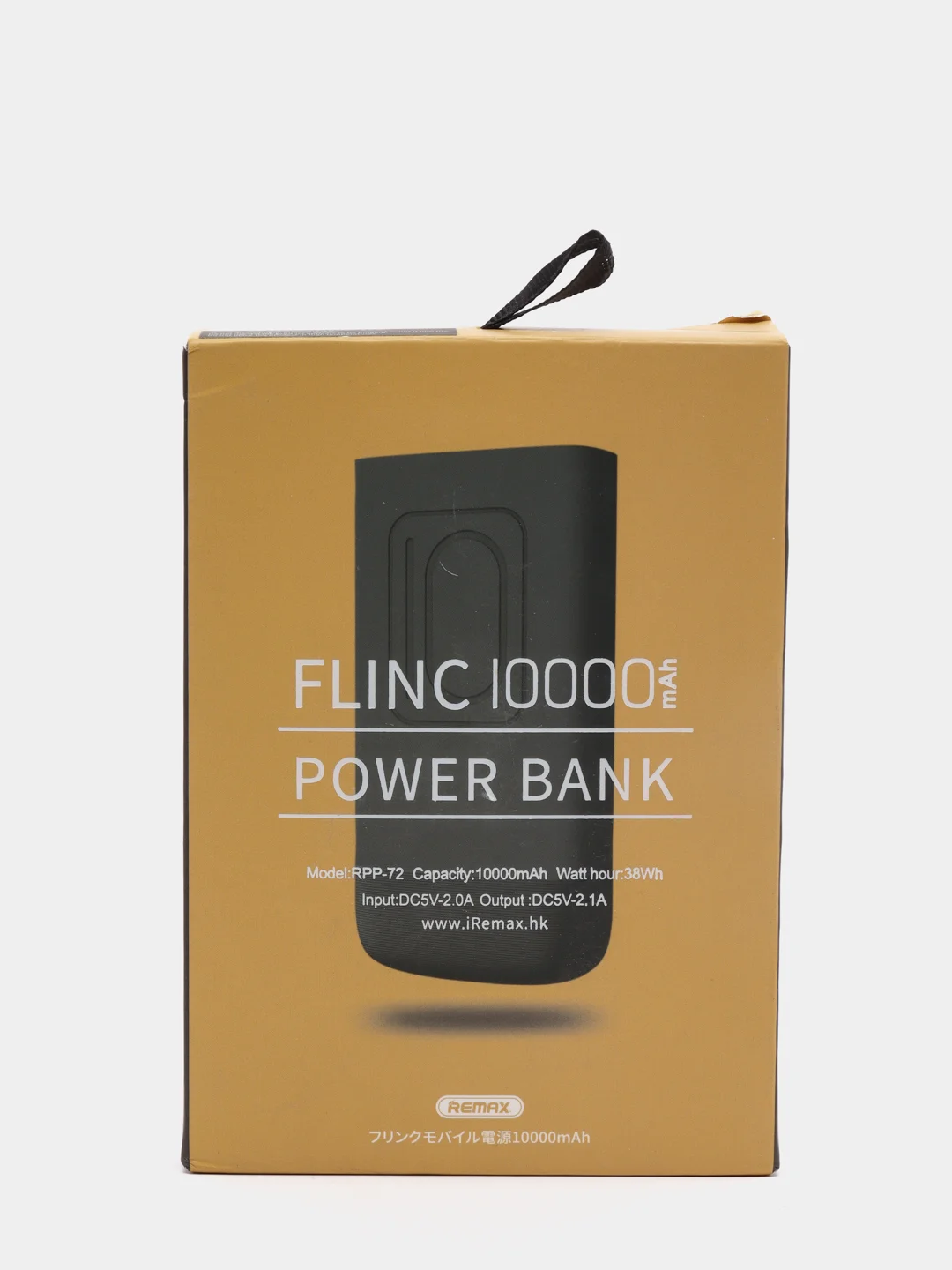 Черный мобильный аккумулятор (PowerBank) REMAX Flinc RPP-72 10000 mAh
