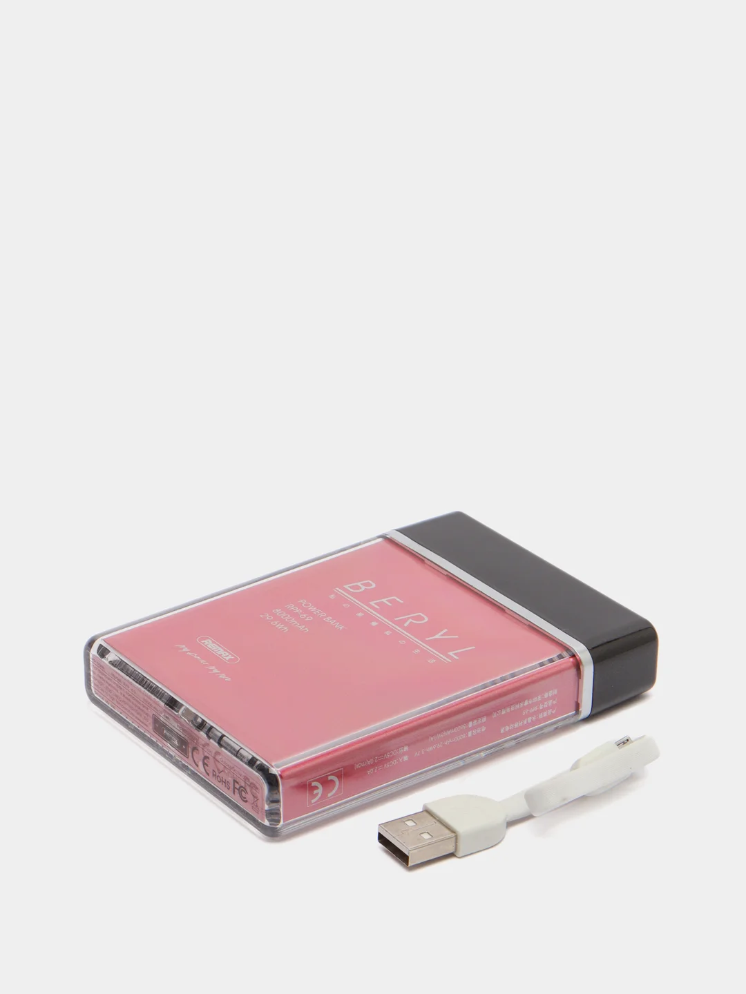 Красный мобильный аккумулятор (PowerBank) REMAX Beryl RPP-69 8000 mAh