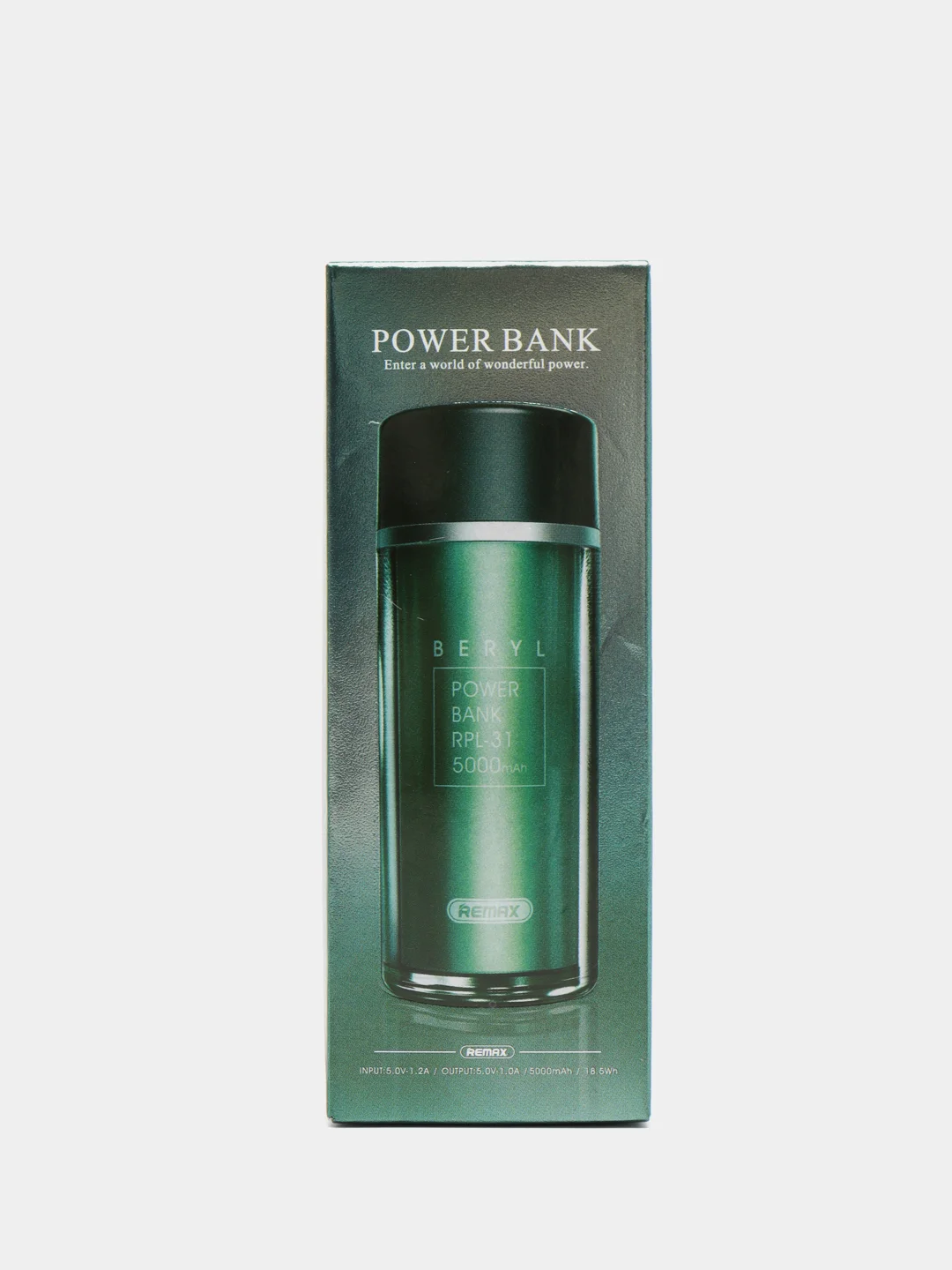Зеленый мобильный аккумулятор (PowerBank) REMAX Beryl RPL-31 5000 mAh