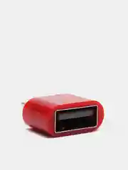 Багровый переходник OTG  USB - MicroUSB