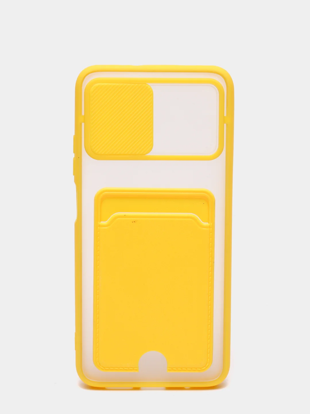 Желтый чехол для Xiaomi Redmi 9, 9C ,9T/Poco M3, пластиковый, c держателем для кредитных карт