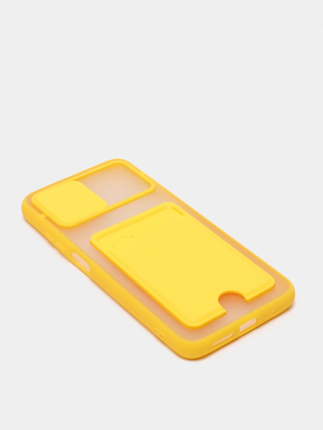 Желтый чехол для Xiaomi Redmi 9, 9C ,9T/Poco M3, пластиковый, c держателем для кредитных карт