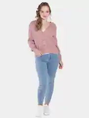 Женский вязаный кардиган на пуговицах, M-4XL