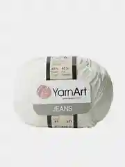 Белый пряжа Yarnart jeans