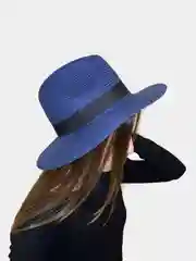 Синий шляпа женская летняя