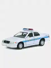Белый металлическая машинка 1:42 Ford Crown Victoria Police Interceptor KT5342D