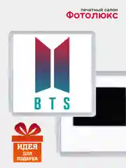 Белый магниты на холодильник "BTS"