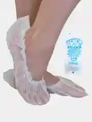 Носки одноразовые, бахилы из НПП, белые, размеры 35-42, 35-45, 50 пар(100 шт)