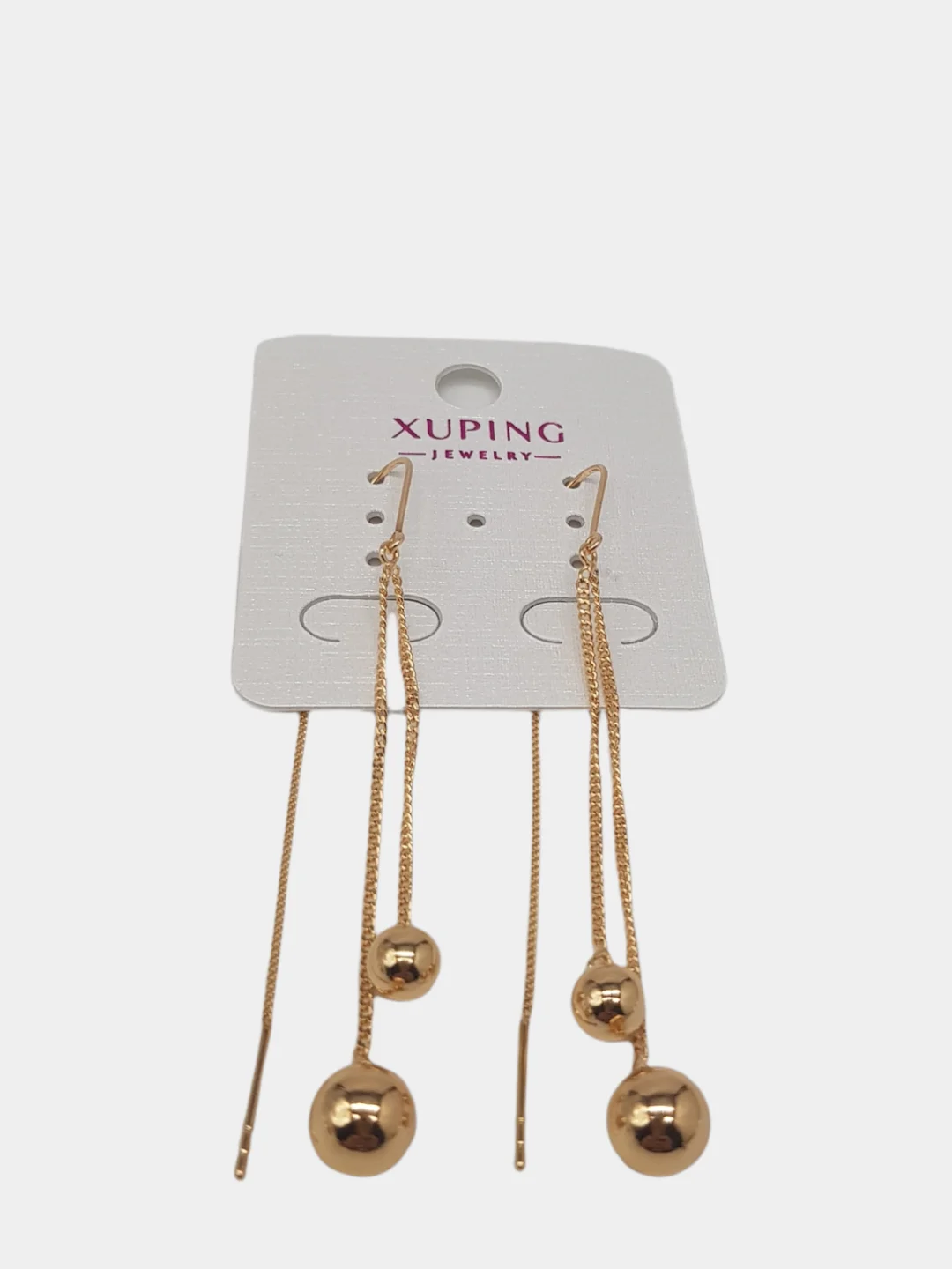 Золотой серьги-протяжки Xuping Jewelry