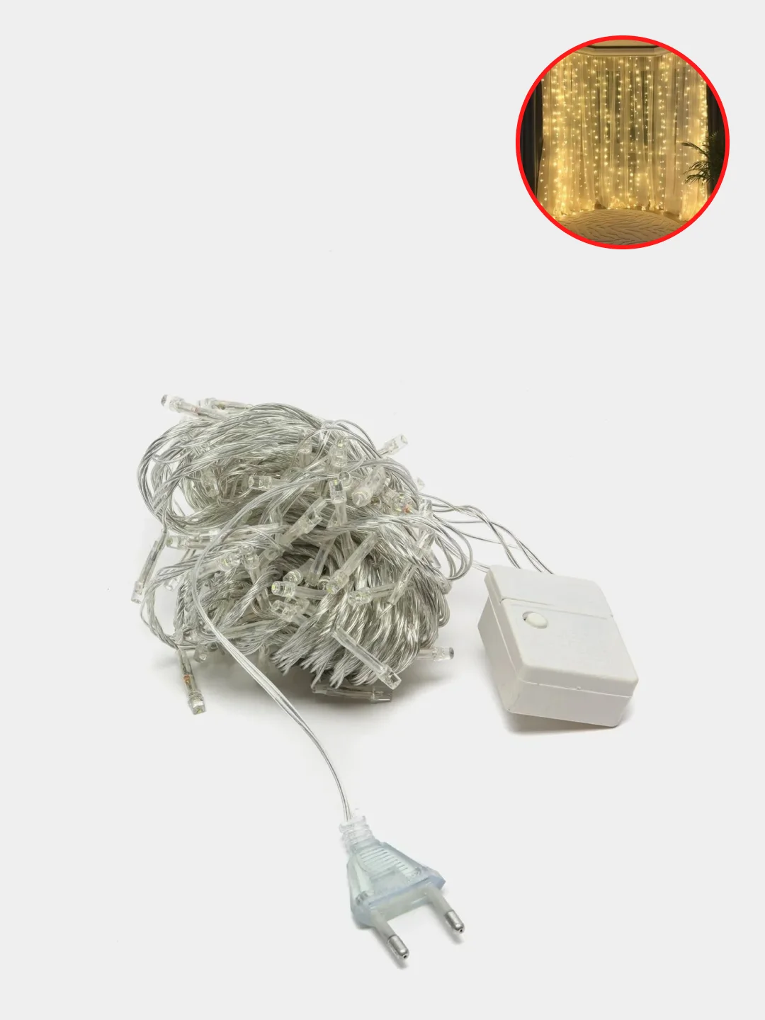 Желтый новогодние гирлянды LED