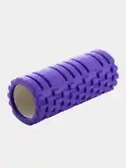 Фиолетовый ролик массажный для йоги и фитнеса унисекс.