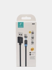 USB кабель и коннектор SKYDOLPHIN для зарядки магнитный 2.4A, Lightning, Type-C, MicroUsb