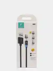 Золотой usb кабель и коннектор SKYDOLPHIN для зарядки магнитный 2.4A, Lightning, Type-C, MicroUsb