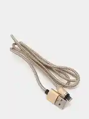 Золотой usb кабель и коннектор SKYDOLPHIN для зарядки магнитный 2.4A, Lightning, Type-C, MicroUsb