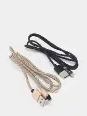 Золотой usb кабель и коннектор SKYDOLPHIN для зарядки магнитный 2.4A, Lightning, Type-C, MicroUsb