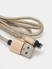 Золотой usb кабель и коннектор SKYDOLPHIN для зарядки магнитный 2.4A, Lightning, Type-C, MicroUsb
