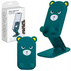 Желтый держатель стационарный для смартфона и планшета "Мультяшки"