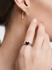 Серебряный кольцо "Сердце" женское