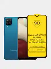 Защитное стекло для Samsung A12 A02S A02 M12 9D черный