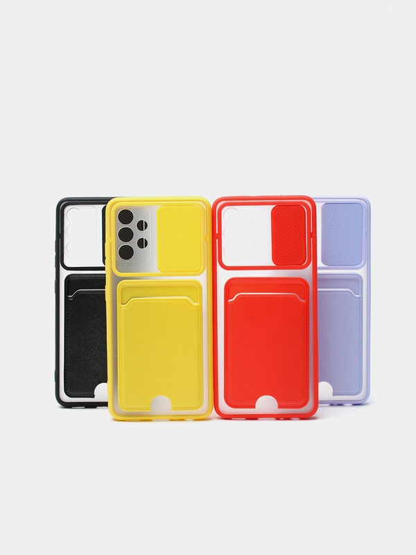 Чехол для Xiaomi Redmi 9, 9C ,9T/Poco M3, пластиковый, c держателем для кредитных карт