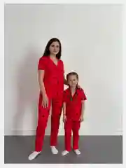 Красный пижама женская, большие размеры