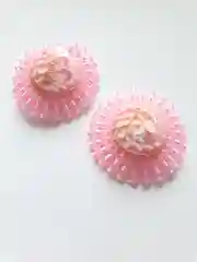 Белый декоративная  шляпка