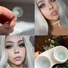 Цветные линзы голубой Hidrotone Topaz
