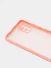 Розовый чехол противоударный, матовый, с защитой камеры для Samsung A51