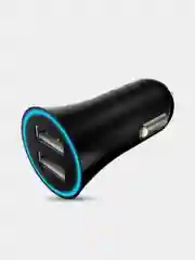 Черный автомобильное зарядное устройство HOCO UC204, 2 x USB, до 2.4A