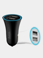 Автомобильное зарядное устройство HOCO UC204, 2 x USB, до 2.4A