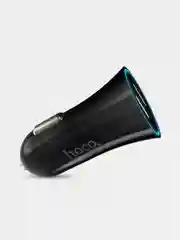 Белый автомобильное зарядное устройство HOCO UC204, 2 x USB, до 2.4A