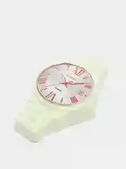 Светло-жёлтый мыло ручной работы "Часы женские"