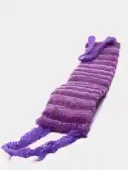 Фиолетовый мочалка массажная ЗЕБРА 42х10 см