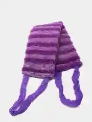 Фиолетовый мочалка массажная ЗЕБРА 42х10 см