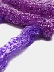 Фиолетовый мочалка массажная ЗЕБРА 42х10 см