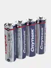 Батарейка Smartbuy, Спутник R03 мизинчиковые, R6 пальчиковые, R03 ONE, R6 ONE солевая