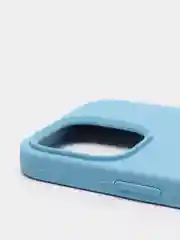 Голубой чехол Silicone Case для iPhone 13 Pro с закрытым низом