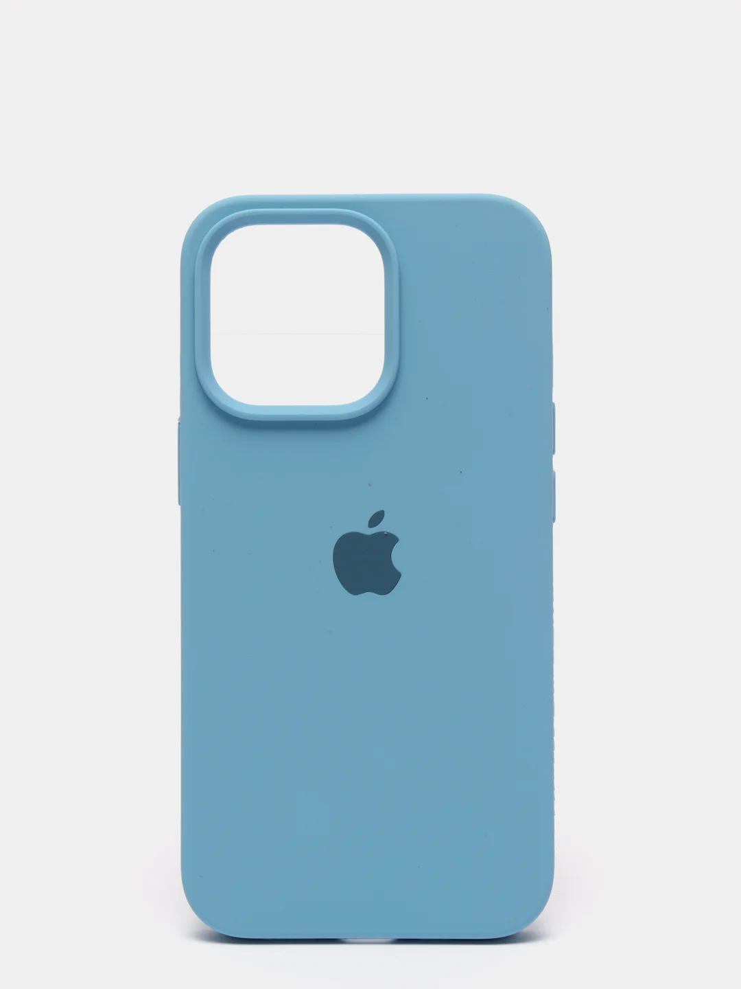 Голубой чехол Silicone Case для iPhone 13 Pro с закрытым низом