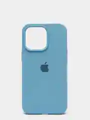 Голубой чехол Silicone Case для iPhone 13 Pro с закрытым низом