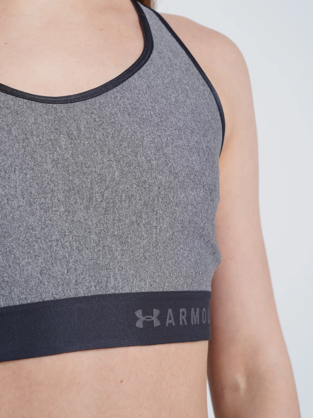 Топ бра женский Under Armour Armour Mid Keyhole Heather Bra спортивный