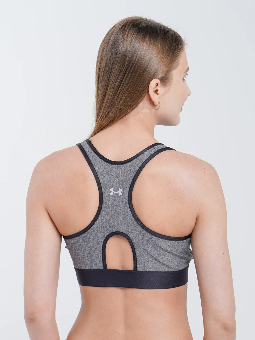 Топ бра женский Under Armour Armour Mid Keyhole Heather Bra спортивный