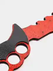 Красный топор деревянный