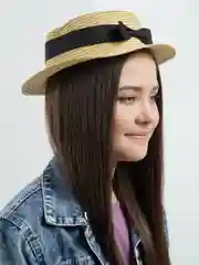 Карамельный шляпа соломенная детская унисекс