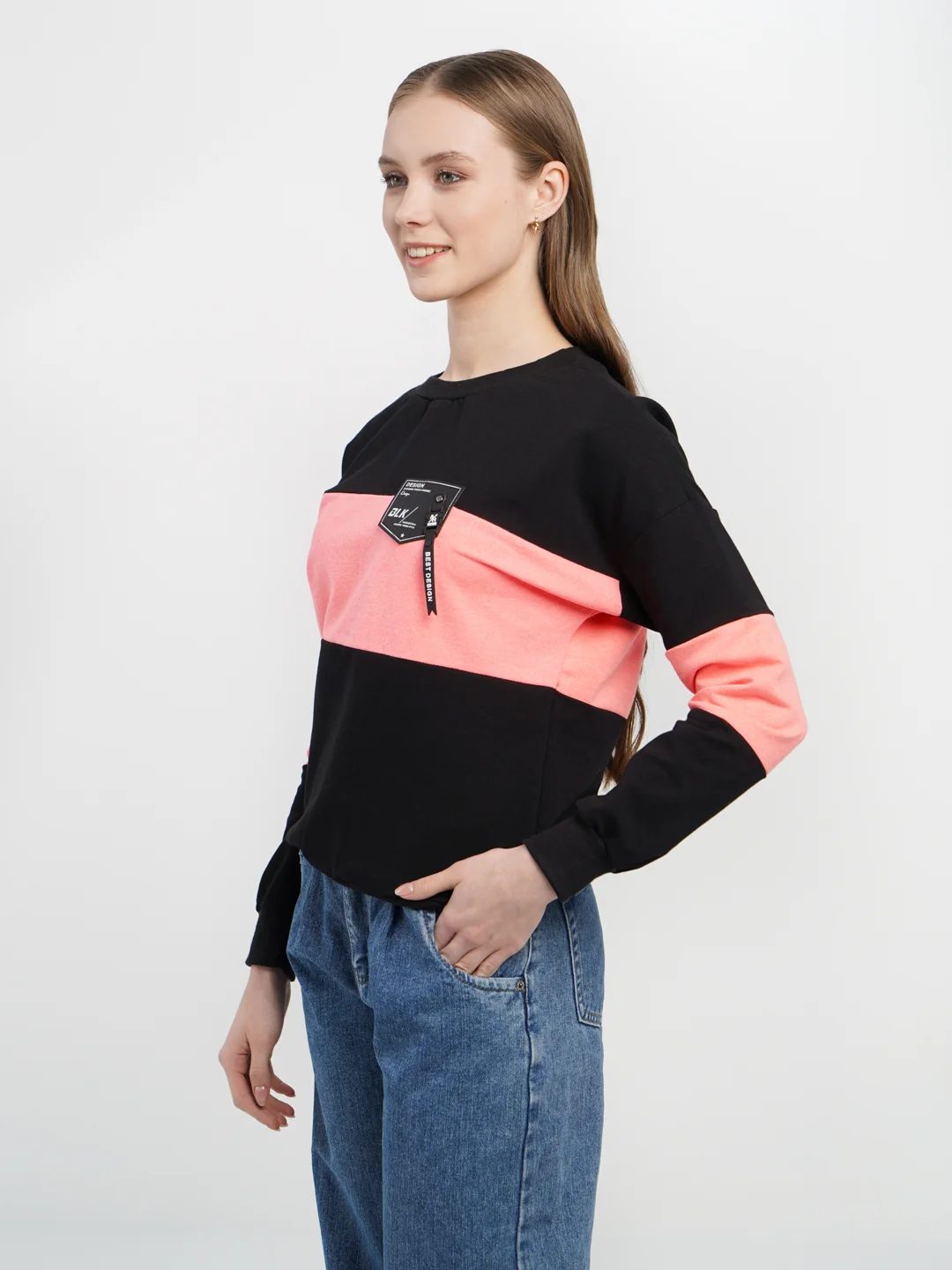 Оранжевый свитшот женский Свобода lovetex.store