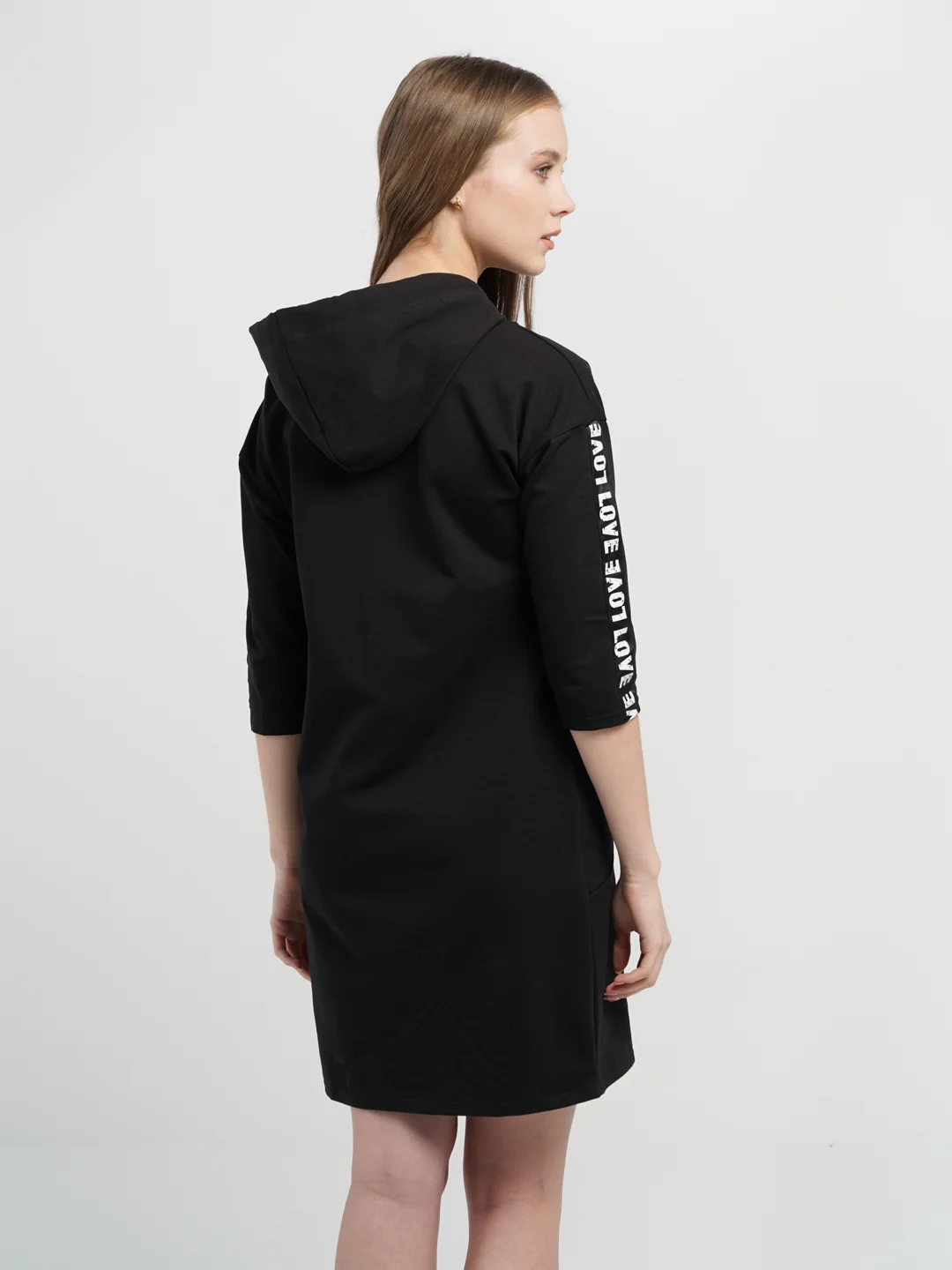 Черный лакшери платье женское lovetex.store