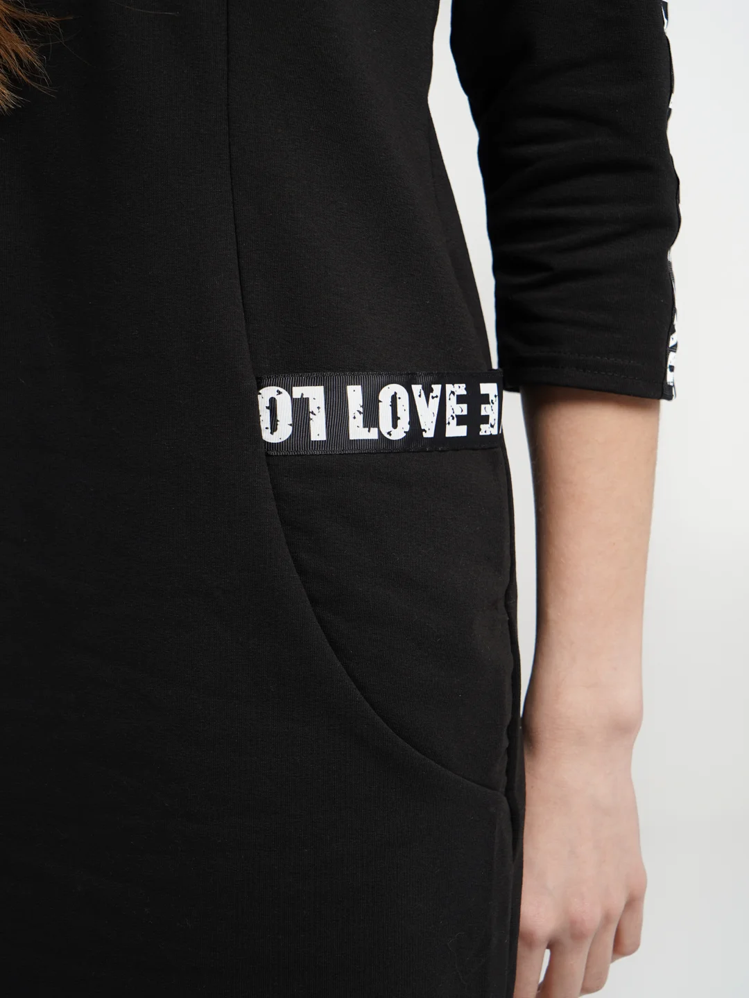 Черный лакшери платье женское lovetex.store